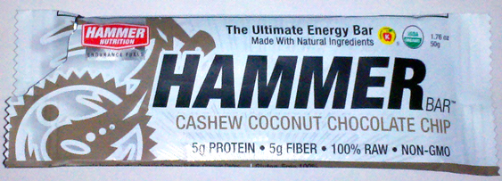 Hammer Bar, Cashew Coconut Chocolate Chip flavor – A Review