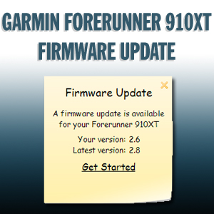 BREAKING: Garmin Forerunner 910XT Firmware Update